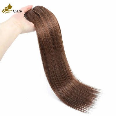 Màu da nâu tối 22 inch Clip In Hair Extensions tóc con người 100% Virgin 16 Pieces
