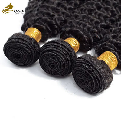 Dáng hình lông xoăn Afro Kinky Bundles Virgin Wavy Human Hair Bundles Weft