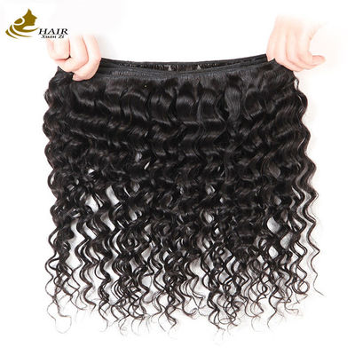 Black Kinky Virgin Human Hair Bundles Beauty Supplies Hair Weave (Màu tóc da trắng)