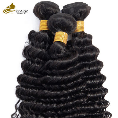 Black Kinky Virgin Human Hair Bundles Beauty Supplies Hair Weave (Màu tóc da trắng)