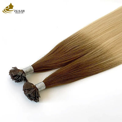 Flat Keratin T U Tip Remy Hair Extensions Trắng tùy chỉnh