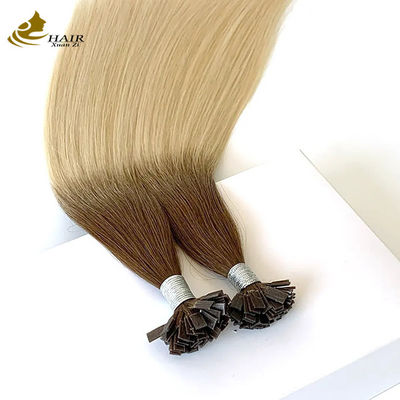 Flat Keratin T U Tip Remy Hair Extensions Trắng tùy chỉnh