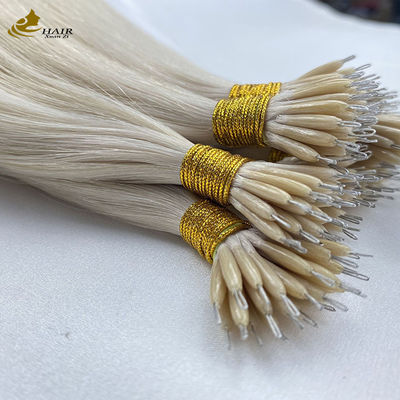 18 inch Nano Ring Human Hair Extensions Keratin U Tip tùy chỉnh