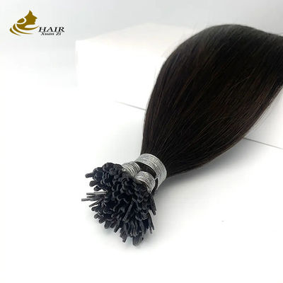0.5g Tiền liên kết Keratin Hair Extensions Đen tự nhiên Đen lụa thẳng