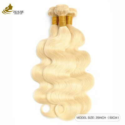 Chất liệu chưa được chế biến Brazil tóc con người gói đan và đóng 613 màu tóc vàng ODM gói