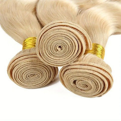 Chất liệu chưa được chế biến Brazil tóc con người gói đan và đóng 613 màu tóc vàng ODM gói