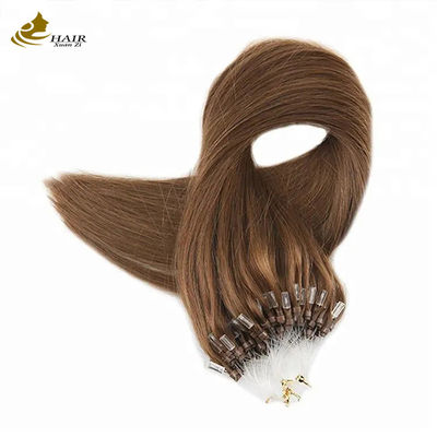 100% Virgin Human Nano Micro Ring Hair Extension Màu nâu
