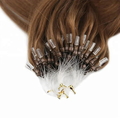 100% Virgin Human Nano Micro Ring Hair Extension Màu nâu