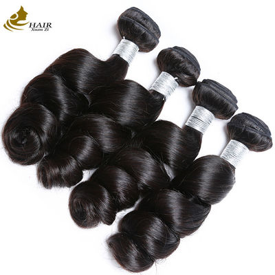 Loose Wave Brazilian Kinky Curly Virgin Hair Packs Với Khóa Dây Mặt Trận
