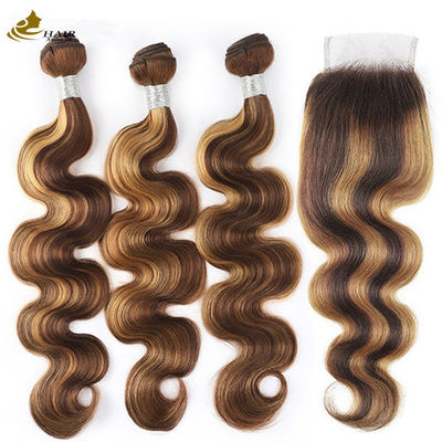 Piano 4/27 Hair Extensions Màu sắc Ombre Human Hair Body Wave