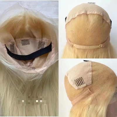 Full Front Lace 613 Human Hair Wig thẳng không dính tóc vàng