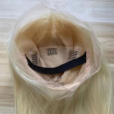 Full Front Lace 613 Human Hair Wig thẳng không dính tóc vàng
