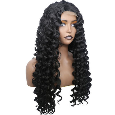 Không có keo tùy chỉnh tóc con người tóc giả Kinky Curl Texture Pre plucked