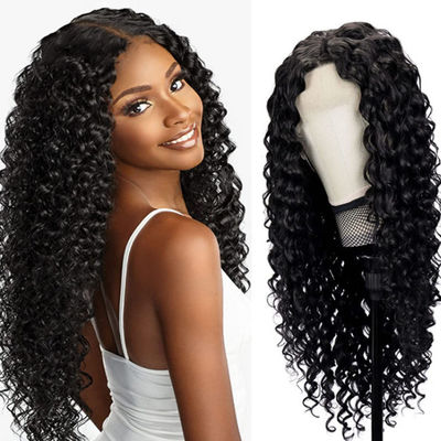 Không có keo tùy chỉnh tóc con người tóc giả Kinky Curl Texture Pre plucked
