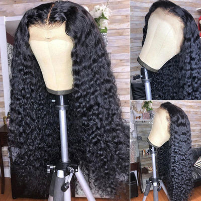 Không có keo tùy chỉnh tóc con người tóc giả Kinky Curl Texture Pre plucked