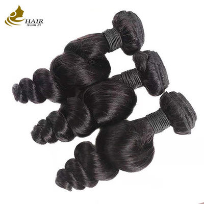 Loose Wave Brazilian Human Hair Bundle Natural Black Hair Extensions (Màn mở rộng tóc đen tự nhiên)