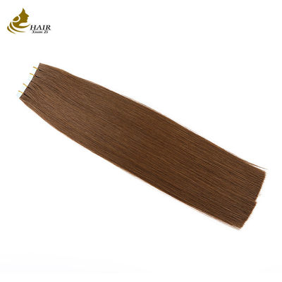 Sản phẩm bán buôn Virgin Russian Hair 100% Remy Cuticle Hair Tape in Hair Extension