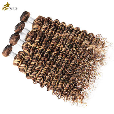 Piano 4/27 Ombre Extensions tóc con người Deep Wave Hair Bundles