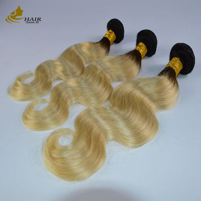 613 Blonde Virgin Human Hair Bundles Weft Extensions With Closure Với vận chuyển nhanh