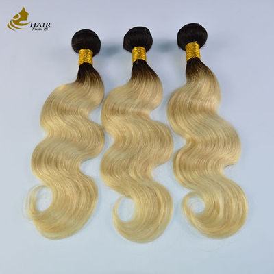 613 Blonde Virgin Human Hair Bundles Weft Extensions With Closure Với vận chuyển nhanh