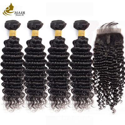 Đồ bán buôn tóc xoăn Pixie Dệt tóc đen tự nhiên Ấn Độ Remy Human Hair Bundles