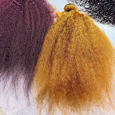 Sản phẩm bán buôn Ombre Human Hair Extensions Brazil Kinky Straight Yaki Hair Weave Bundles
