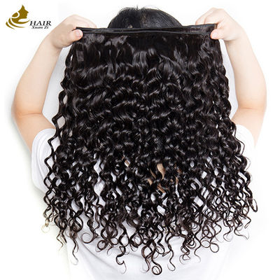 Natural Black Kinky Curl 100 Virgin Human Hair Bundles With Cuticle Aligned