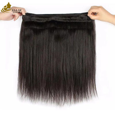 Tóc đan người Virgin Remy tóc Bundle thẳng hai lần vẽ màu đen tự nhiên