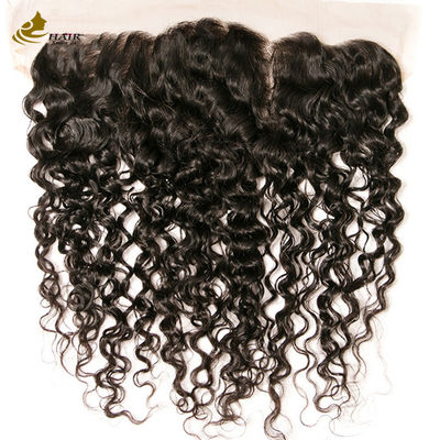 Tai đến tai Peru Virgin Human Hair Mặt trước Đá tùy chỉnh Mặt trước 13 * 4