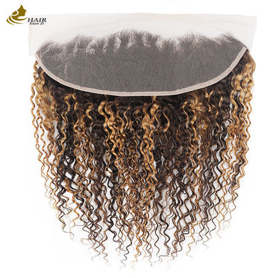 Tai đến tai Peru Virgin Human Hair Mặt trước Đá tùy chỉnh Mặt trước 13 * 4