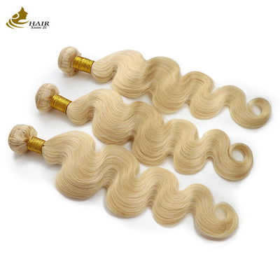 100% tóc nguyên chất Virgin Brazil Ombre Human Hair Extensions 613 Blonde Hair Bundles