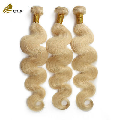 100% tóc nguyên chất Virgin Brazil Ombre Human Hair Extensions 613 Blonde Hair Bundles