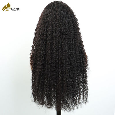 Sản phẩm bán buôn Transparent 13X4 Lace Front Kinky Curl Brazil Virgin Human Hair Wig