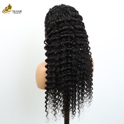 Sản phẩm bán buôn Transparent 13X4 Lace Front Kinky Curl Brazil Virgin Human Hair Wig