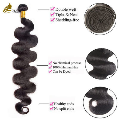 Body Wave Tóc người châu Âu 9A Grade 100g Per Bundle Wig