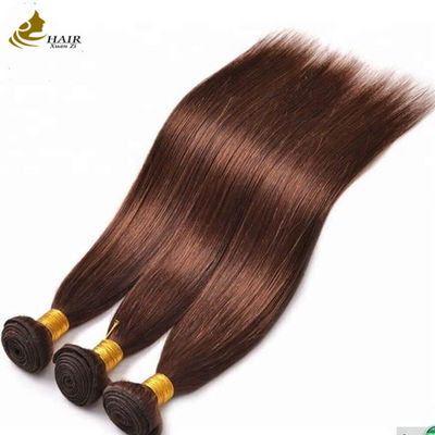Búi tóc thẳng màu Nâu Chocolate Ombre Tóc thật 4#