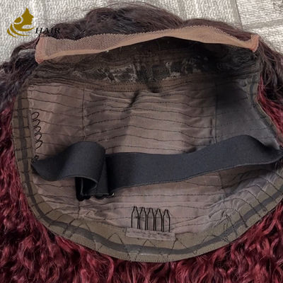 Dễ mặc thoải mái Không keo 5 * 5 Pixie Curly tóc người màu T