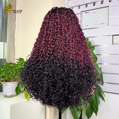 Dễ mặc thoải mái Không keo 5 * 5 Pixie Curly tóc người màu T
