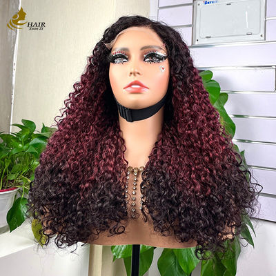 Dễ mặc thoải mái Không keo 5 * 5 Pixie Curly tóc người màu T