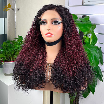 Dễ mặc thoải mái Không keo 5 * 5 Pixie Curly tóc người màu T