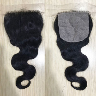 Chốt ren tóc người Pass The Needle 4*4 Ren trong suốt Sóng thân đen tự nhiên