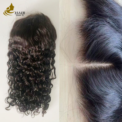250% mật độ 20 inch màu đen tự nhiên sóng nước HD 13 * 6 không keo Full Lace Perug với tự nhiên Full Hairline