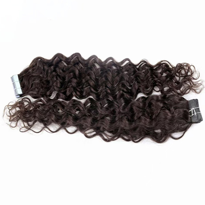 20 Inch Natural Black Water Wave Tape In Human Hair Extensions (Băng băng sóng nước đen tự nhiên 20 inch)