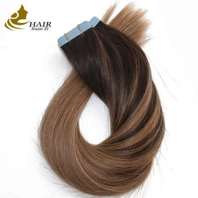 Màu sắc tùy chỉnh 100% Vòng tóc con người nguyên bản trong tóc mở rộng tóc thẳng mở rộng tóc người
