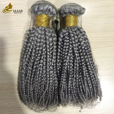Ống tóc con người nữ tính tùy chỉnh bạc tùy chỉnh tóc sóng