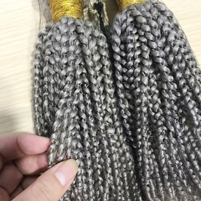 Ống tóc con người nữ tính tùy chỉnh bạc tùy chỉnh tóc sóng