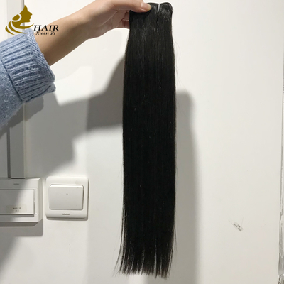 Bó tóc tóc người nguyên chất cao cấp, màu đen tự nhiên, kiểu tóc thẳng