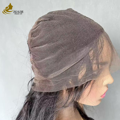 Tóc giả ren toàn bộ bằng tóc thật màu nâu sẫm tùy chỉnh