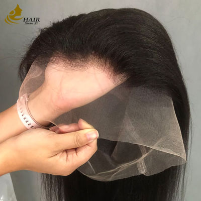 Tóc giả bằng tóc thật 360 Full Yaki Preplucked Exotic Kinky Straight Lace Front