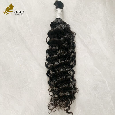 chất lượng Sợi tóc thêu tự nhiên Không có vệt thêu nguyên chất Việt Nam Virgin Human Hair Bulk For Braiding nhà máy sản xuất